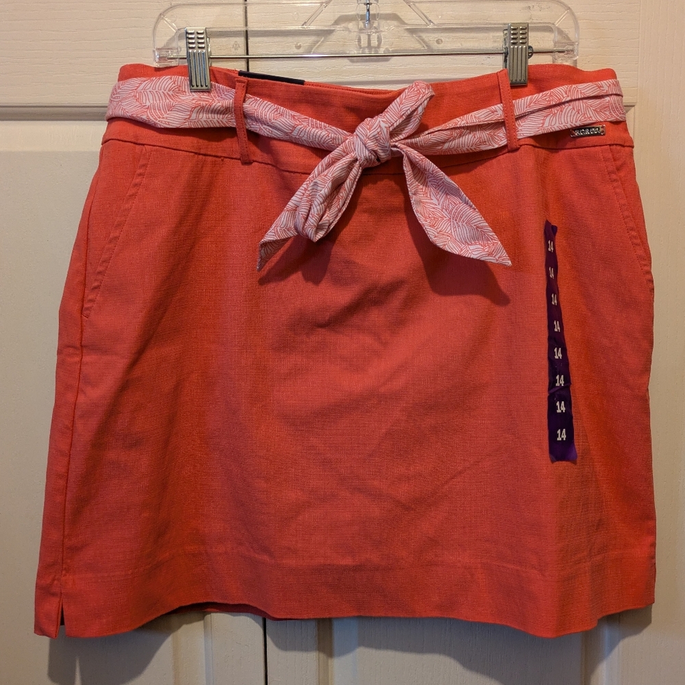 3 for $30 S.O. & CO Coral Skort With Tummy Control With Tie Belt NEW with tags!